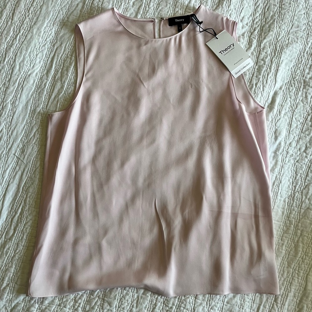 Theory Women's Pink Sleeveless Top